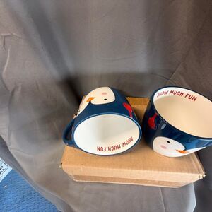 Penguin Blue and Navy Dinnerware